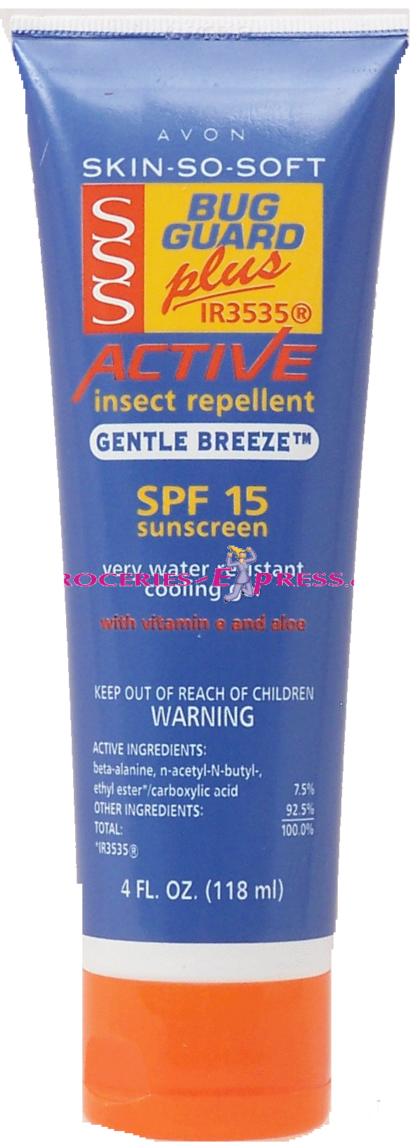 Avon&nbsp;Skin-So-Soft&nbsp;Bug Guard Plus, insect repellent, spf 15 sunscreen, very water resistant Full-Size Picture